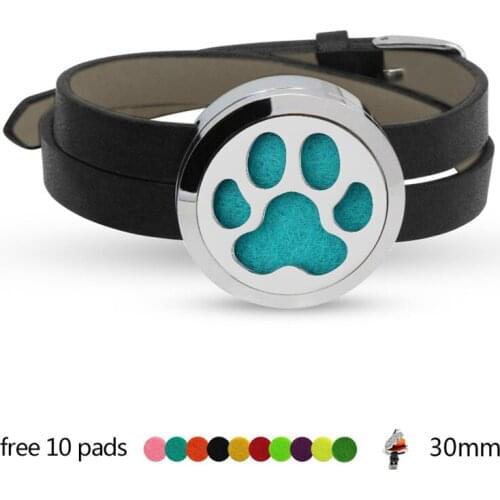 Diffuser Bracelet for women men kids jewelry slide wrap band Perfume Locket Stainless Steel Aroma essential 10 Pad as gift