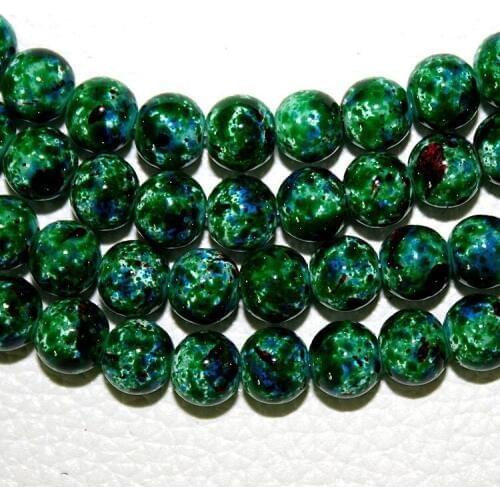 2017 New Arrival 8MM 100pcs/lot Green Bead Round Assorted Colorful Glass Beads For Women Bracelet making Wholesale or Retail