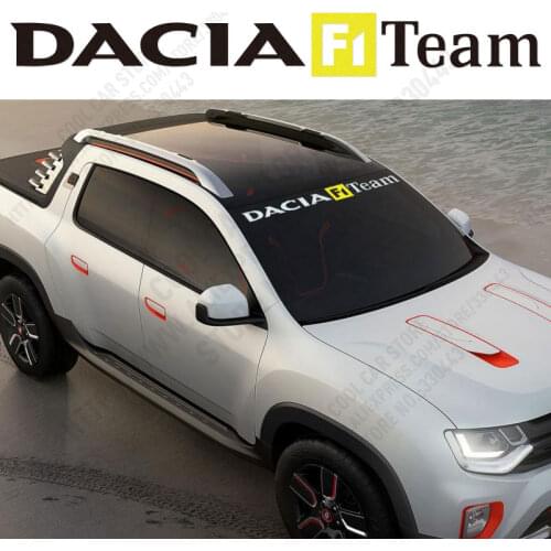 DACIA F1 Team Windshield sticker Decal Car-Styling exterior accessories For renault dacia duster logan sandero lodgy accessories