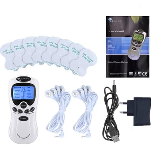 Dual Input Electric Shock Physiotherapy Machine Body Relaxation Muscle Massage Pad Breast Electric Stimulator Medical Sex Toy