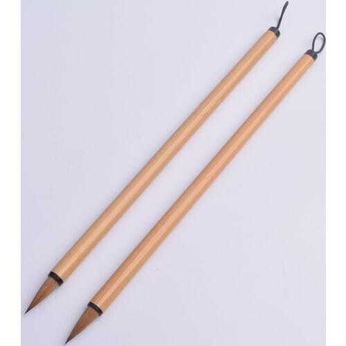 Pure Wolfs tail Wolfs small block reading scriptures writing brush calligraphy second Kings letters small running script Mao