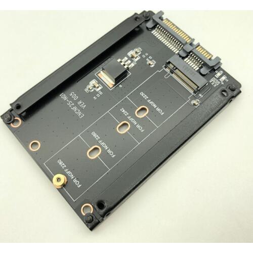 Metal Case B+M Key M.2 NGFF SSD To 2.5 SATA 6Gb/s Adapter Card With Enclosure Socket M2 NGFF Adapter W/ 5 Screw M.2 SATA Adapter