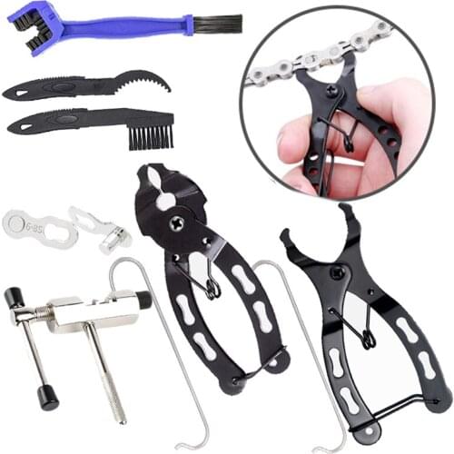 Mini Bike Chain Quick Link Tool with Hook MTB Road Quick Removal Install Plier Magic Buckle Bicycle Tool Kit Cycling Chain Clamp