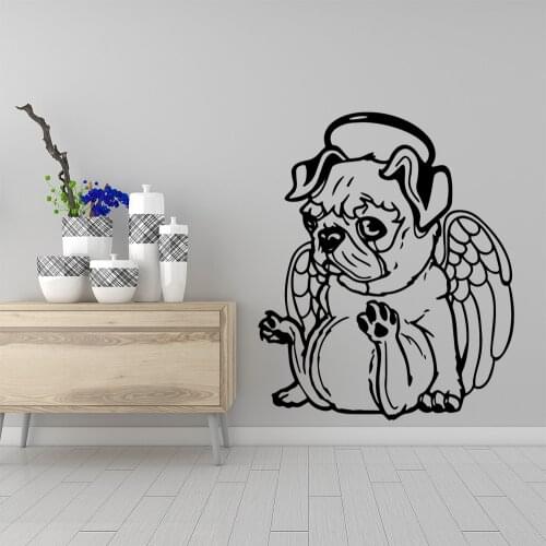 Fashion Dog Removable Wall Stickers Waterproof Wall Decals Decoration Accessories Murals