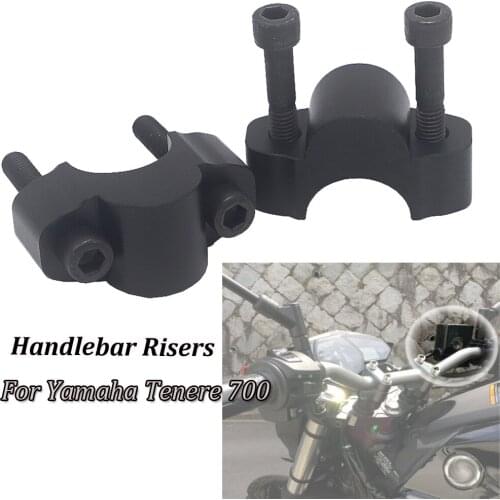 For Yamaha Tenere 700 Tenere700 Handlebar Risers Mounting Clamp Riser Motorcycle Accessories CNC Billet Aluminum