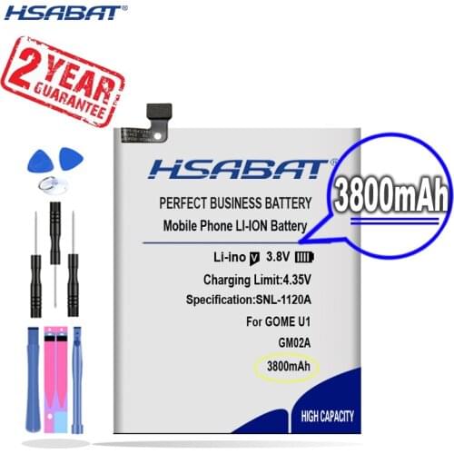 New Arrival [ HSABAT ] 3800mAh GM02A Replacement Battery for GOME U1 2016M25A