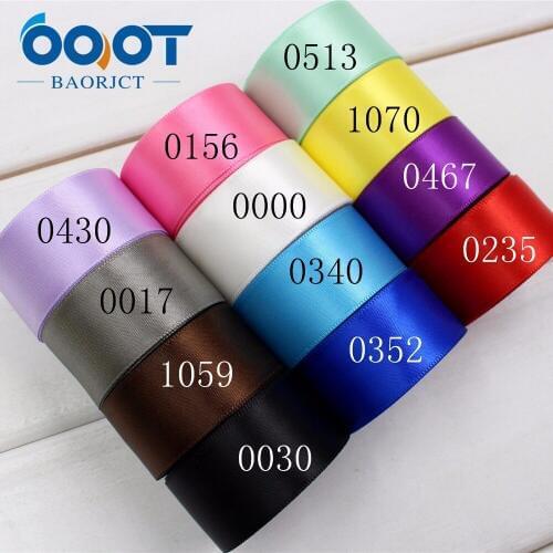 OOOT BAORJCT 1742820 25 mm 10 yards Solid Color satin ribbons,DIY materials clothing accessories,jewelry wedding packaging