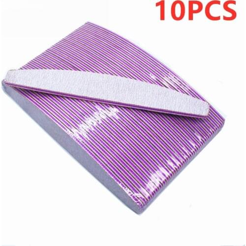 2/5/10PCS Acrylic Nail File Buffer 100/180 Double Side Of The Nail File Buffer Trimmer Lime Buffer Nail File Nail Art Tools