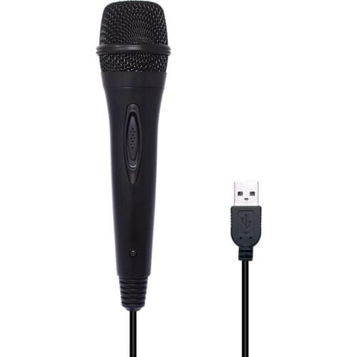 USB Wired 3m/9.8ft Gamepads use Microphone High Performance Karaoke MIC for Nintend Switch PS4 Wii U XBOX360 PC Microphones
