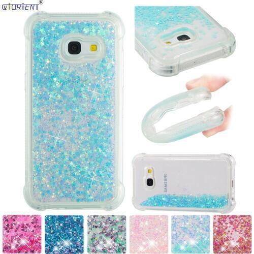 Bling Case For Samsung Galaxy A3 2017 Glitter Dynamic Liquid Quicksand Bumper Cover SM-A320F/DS SM-A320X SM-A320FL Phone Funda
