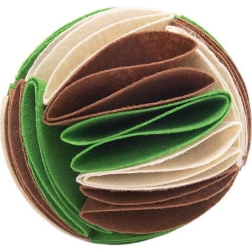 PET Dog Cat Foldable Sniffe Ball Mat Toy Diameter 20cm
