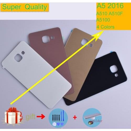 Super Quality For Samsung Galaxy A5 2016 A510 A510F A5100 Back Cover Battery Case 3D Glass Housing Cover Replacement