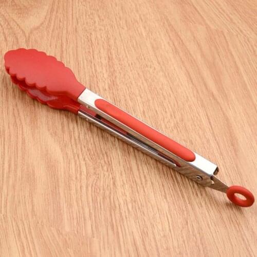 Souke Silicone Nylon Food Clip Food Clip Stainless Steel Silicone 8-inch Yangjiang Nylon Food Clip