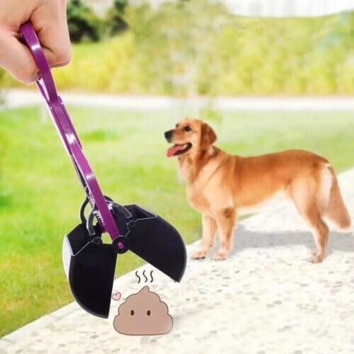 Pet Pooper Scooper Long Handle Jaw Poop Scoop Clean Pick Up Animal Waste Dog Puppy Cat Waste Picker Cleaning Tools Outdoor