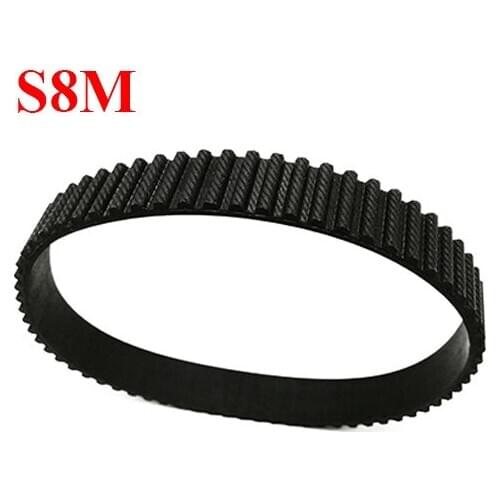 STD S8M-376 47 Trapezoid ARC Tooth 35mm 40mm 45mm 50mm Width 8mm Pitch Rubber Closed-Loop Transmission Timing Synchronous Belt