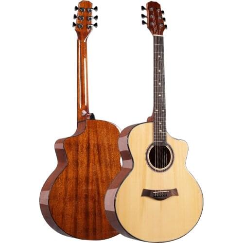 Hawaii Guitars Strings Acoustic Solid Mahogany Fingerboard Rosewood Guitar 41 Inch Violao Acustico Musical Instruments EH50G