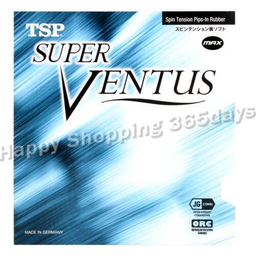 TSP SUPER VENTUS Table Tennis Rubber (Spin Tension, Made in Germany) Pips-in TSP Ventus Ping Pong Sponge