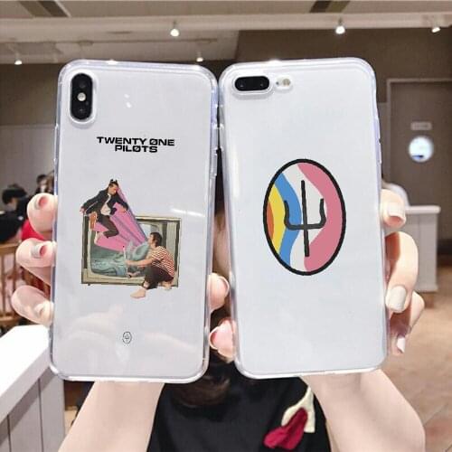 Twenty One 21 Pilots Scaled icy Phone Case For Xiaomi Redmi Note 7 7A 8 8T 9 9A 9S 10 K30 Pro Ultra transparent trend Etui
