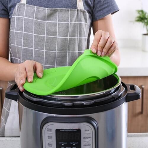1PC Household Pressure Cooker Inner Tank Cover Heat Resistant Food Grade Silicone Cover Safe Lids for Pressure Cooker 9 inch Pot