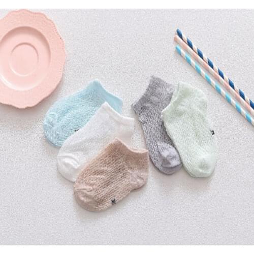 5 Pair/lot New Kids Socks Short Summer Thin Comfortable Breathable Cotton Fashion Baby Socks Toddler Girls ankle Socks