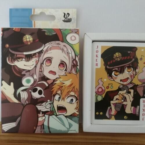 54 Pcs/Set Anime Toilet-Bound Hanako-kun Hanako Nene Yashiro Poker Cards Paper Playing Card Board Game Collection Toy Gift