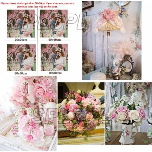 5D Diy Diamond Painting Flower Vace Decorative Square Diamond Round Diamond Full Diamond Custom Cross Stitc Mosaic Home Decora