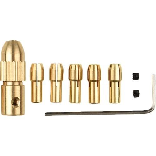 8Pcs 0.5-3mm Electric Drill Bit Kit Collet Mini Drilling Tool Chuck Set Power Tool Accessory Hot Sale