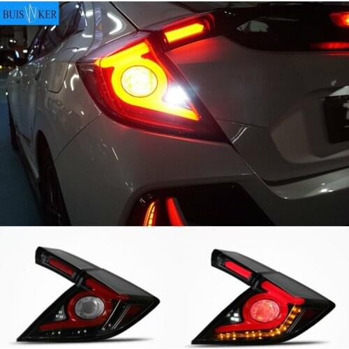 Car Styling Taillight Tail lights For Honda Civic Type R 10th hatchback 2020 2021 DRL+ Dynamic Turn Signal + Reverse + Brake LED