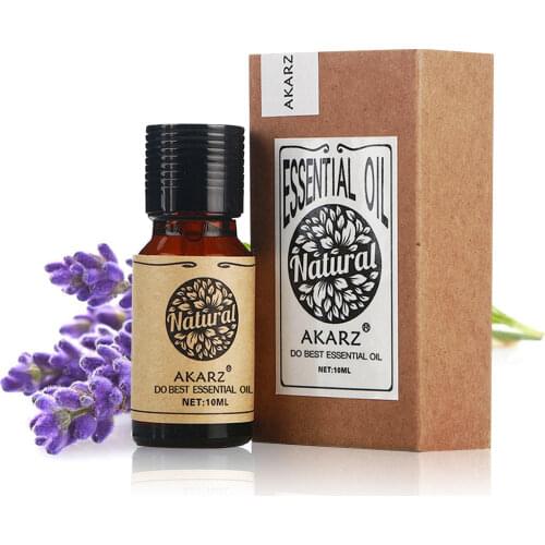 Lavender essential oil AKARZ brand natural Oiliness Cosmetics Candle Soap Scents Making DIY odorant raw material Lavender oil