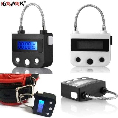Smart Time Lock LCD Display Timing Lock Bondage Multifunction Travel Electronic Timer Padlock Erotic Sex Toys for Coupes Adult