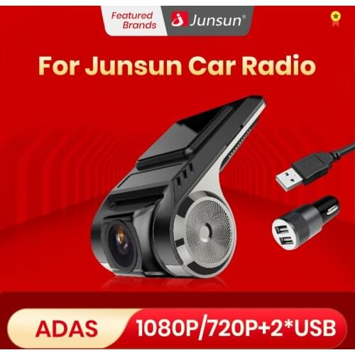 Junsun S600 ADAS Car DVRs Full HD Dash Cam Camera LDWS Auto Recorder 2020 Hidden Type for Android Multimedia player DVD Mini DVR