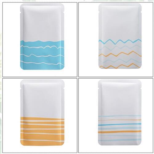 Matt White Powder Honey Tea Mask Packaging Pouch 200pcs/lot Creative Color Heat Sealing Aluminum Foil Bags Open Top