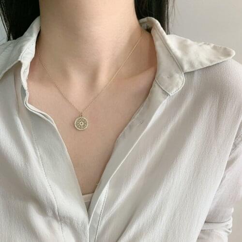 Natural Fresh Water Round Pearl Choker Necklace W/14K Real Gold Brass Chain for Women Lady Party Wedding Jewellery 2021 Hotsell