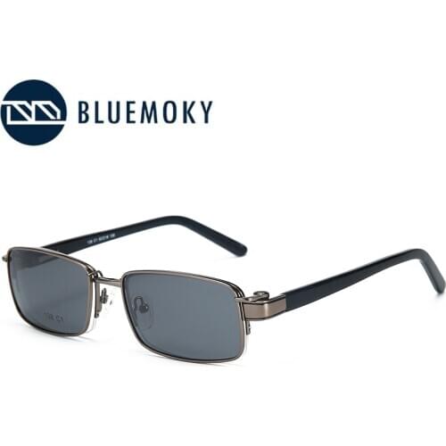 BLUEMOKY Gothic Magnet Clip On Sun Glasses For Men UV400 Square Magnet Goggles Polarized Sunglasses Men Myopia Optical Eyewear