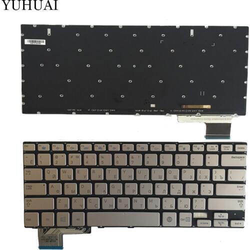 NEW Russian Keyboard for Samsung 730U3E NP730U3E 740U3E NP740U3E RU laptop keyboard Backlight sliver