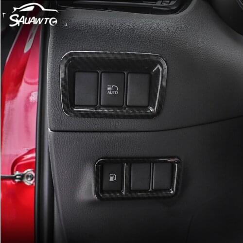Car Headlight Switch Sequin Headlight Adjust Cover Interior Moulding for Toyota C-HR CHR 2016 2017 2018 2019 Accessories