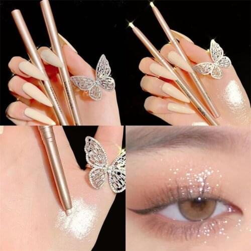 New Diamond Glitter Eyeliner Eyeshadow Pencil Facial Beauty Highlight Pen Long Lasting and Glimmer Brighten Women Cosmetic