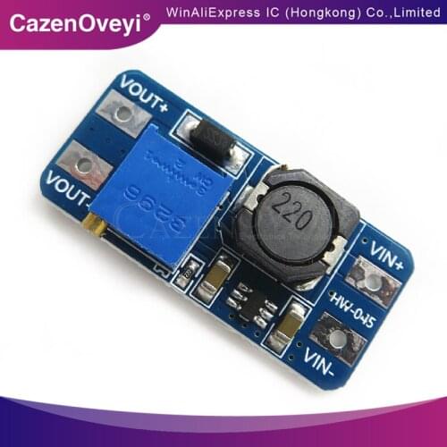 5pcs/lot MT3608 DC-DC Step Up Converter Booster Power Supply Module Boost Step-up Board MAX output 28V 2A In Stock