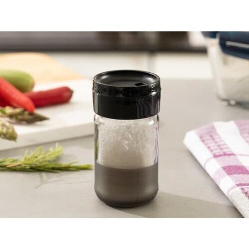 Glass Salt Shaker 105 ml Anthracite for Salt And Pepper Shakers Salt and Spice Tool Tableware Seasoning and Salt Storage Container