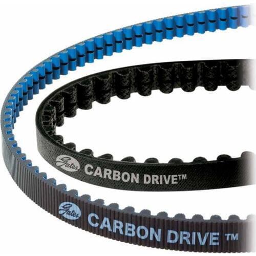 USA Gates Bicycle Sprockets Carbon Fiber Timing Belts Pulley Rubber V-belt CDX CDN Bike Drive Belt 11MM Center Track