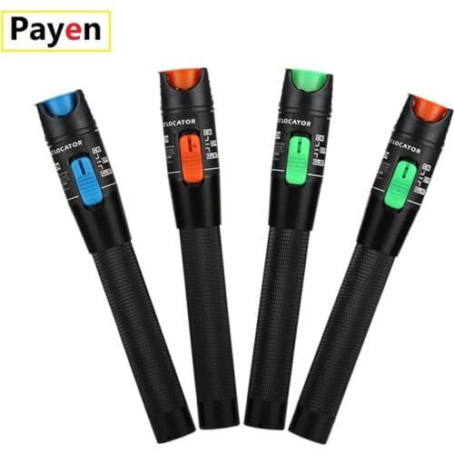 30MW FTTH Fiber Optic Tester Pen Type Red Laser Optical Fiber Light 10KM Visual Fault Locator Optical Cable Tester 5-30MW Range