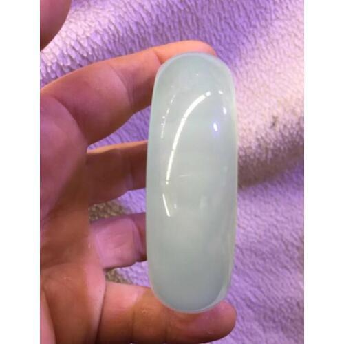 Jewelry Natural manao light green Chalcedony bracelet
