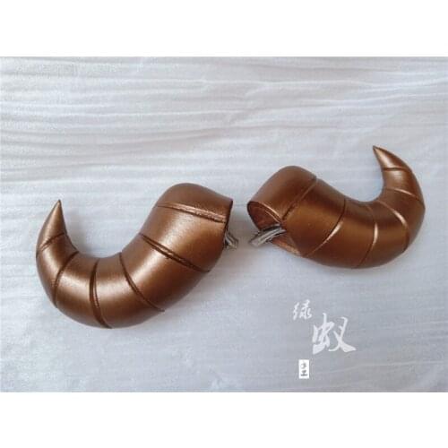 Japanese Anime Game Arknights Croissant Cosplay Horns Head Clip Headwear Hairwear Cosplay Props Accessories Hair Clip Halloween