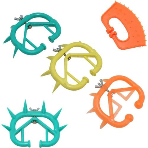 Plastic Durable Cattle Rings Cow Weaner Anti Sucking Milking Stop Kit Calf Weaner Calf Nose Ring Farm Products Cow Spines 10Pcs