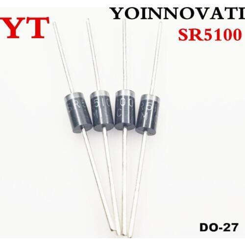 SR5100 SB5100 5A/100V DO-27 100% new Original beat Quality