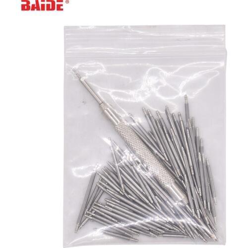 108pcs 8-25mm Stainless Steel Watch Band Strap Spring Bar Link Pins Remover Tool Wholesale 100set/lot