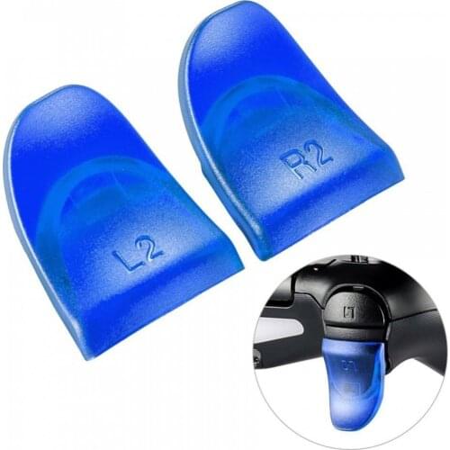 2Pcs R2 L2 Dual Trigger Extender Extra Longer Button for PS4 Controller Gamepad Easy to install Games Accessories