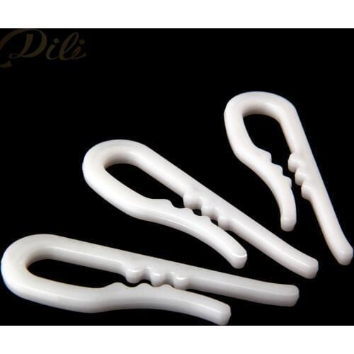 200 Pieces Plastic Shirt Clips Transparent White Shirt Pin Garment Packing Socks Package Clips Clothing Accessories