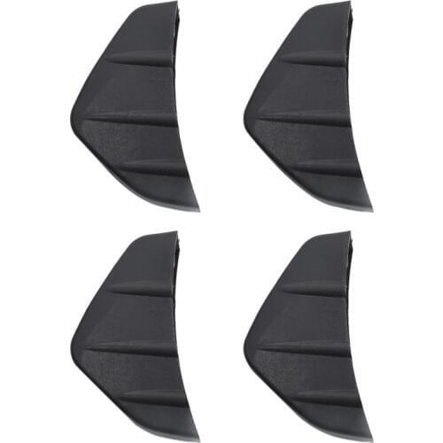 4 Pcs Universal Car Rear Bumper Lip Diffuser Shark Fin Style Car Back Bumper Spoiler Lip Splitter Car-Styling Auto Accessories