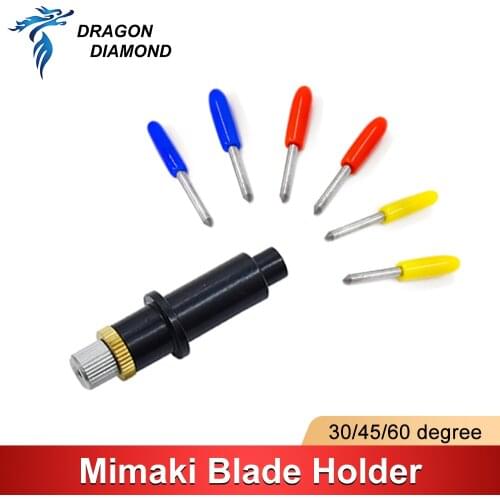 5 Pcs 30/45/60 Degree Mimaki Cutting Plotter Blades +1 pcs Mimaki Vinyl Cutter Blade Holder